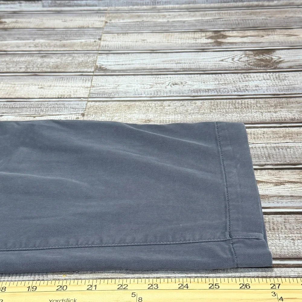 L.L.Bean Chino Pants Mens 35x27 Actual Gray Standard Fit Stretch